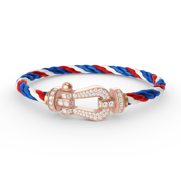 [Limara]FORCE LARGE HORSESHOE FULL DIAMOND BRACELET - ROSE GOLD