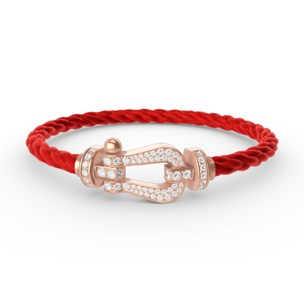 [Limara]FORCE LARGE HORSESHOE FULL DIAMOND BRACELET - ROSE GOLD