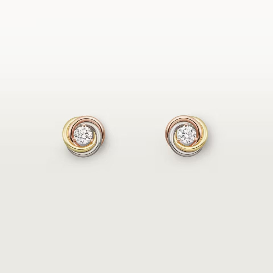 [Limara] TRINITY STUD DIAMOND EARRINGS