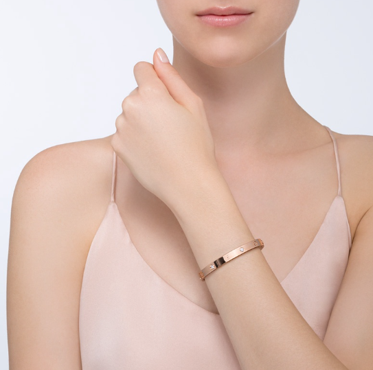 [Limara] LOVE BRACELET 6.1MM 4 DIAMONDS