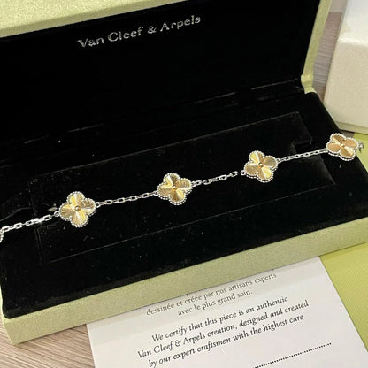 [Limara]LUCKY CLOVER 5-MOTIF BRACELET - LASER COLLECTION