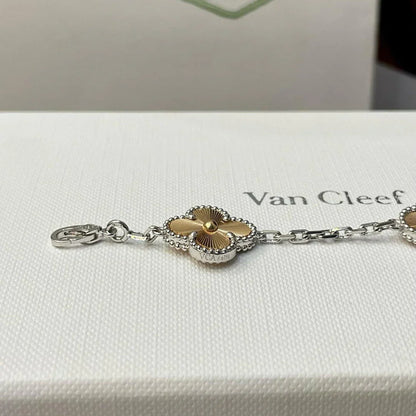 [Limara]LUCKY CLOVER 5-MOTIF BRACELET - LASER COLLECTION