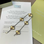 [Limara]LUCKY CLOVER 5-MOTIF BRACELET - LASER COLLECTION