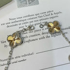 [Limara]LUCKY CLOVER 5-MOTIF BRACELET - LASER COLLECTION