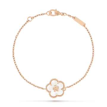 [Limara]LUCKY WHITE MOP PLUM BLOSSOM  BRACELET