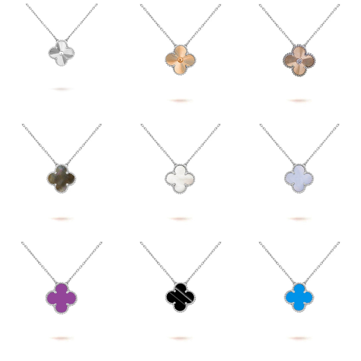 [Limara] CLOVER 15MM NECKLACE SILVER COLLECTION