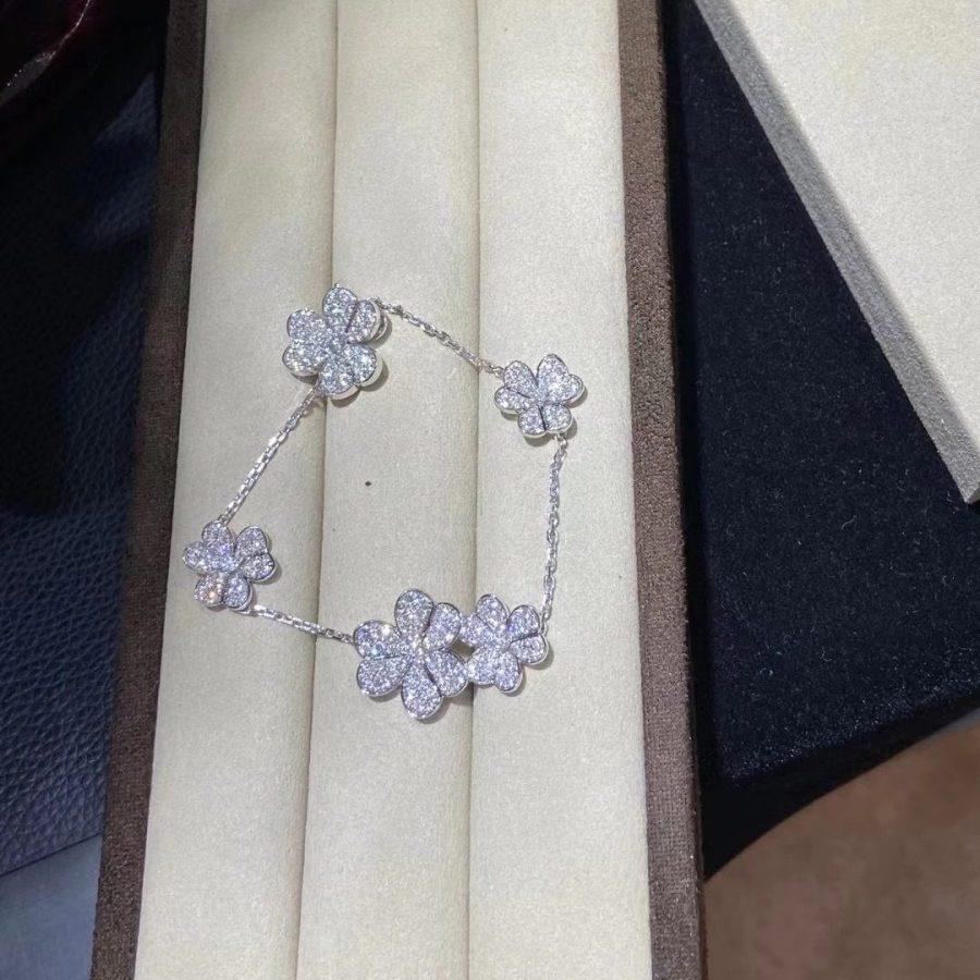 [Limara]FRIVOLE SILVER 5 FLOWERS BRACELET