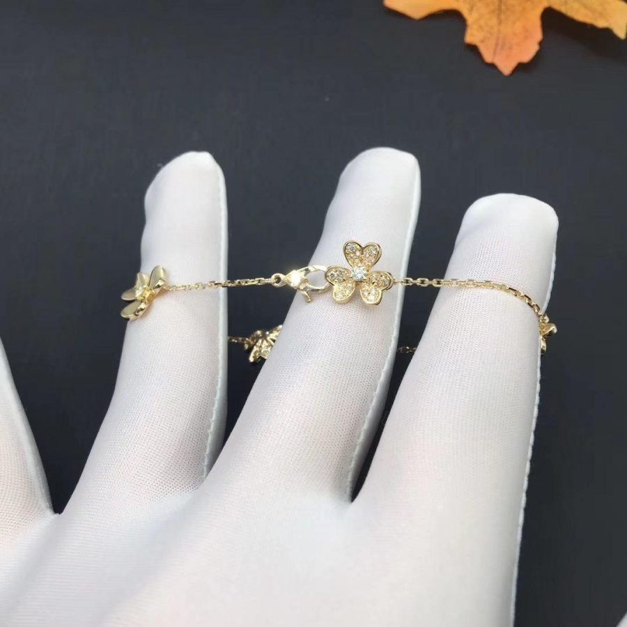 [Limara]FRIVOLE GOLD 5 FLOWERS BRACELET