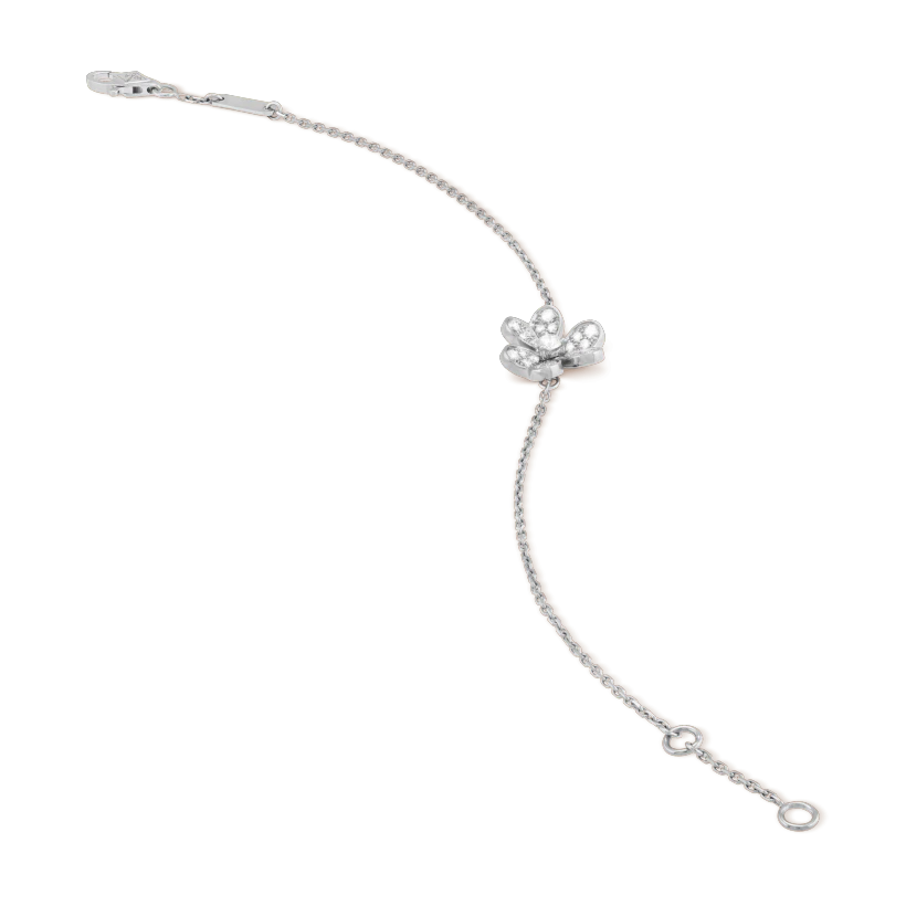 [Limara]FRIVOLE SILVER FLOWER DIAMOND BRACELET