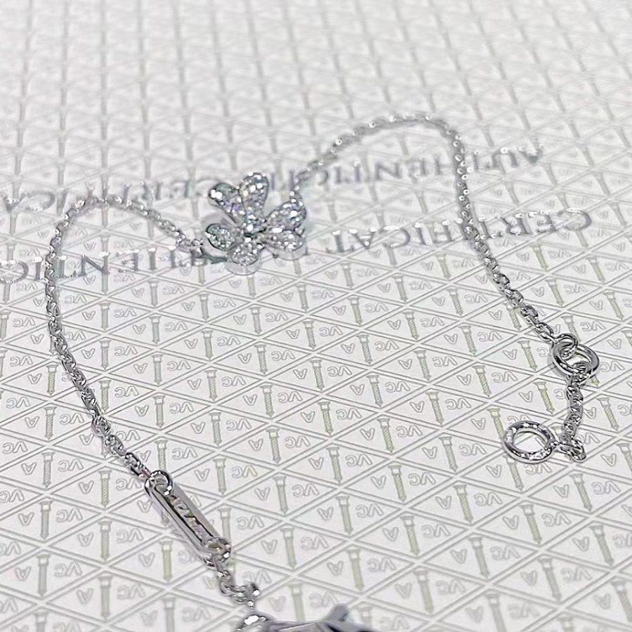 [Limara]FRIVOLE SILVER FLOWER DIAMOND BRACELET