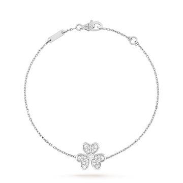 [Limara]FRIVOLE SILVER FLOWER DIAMOND BRACELET