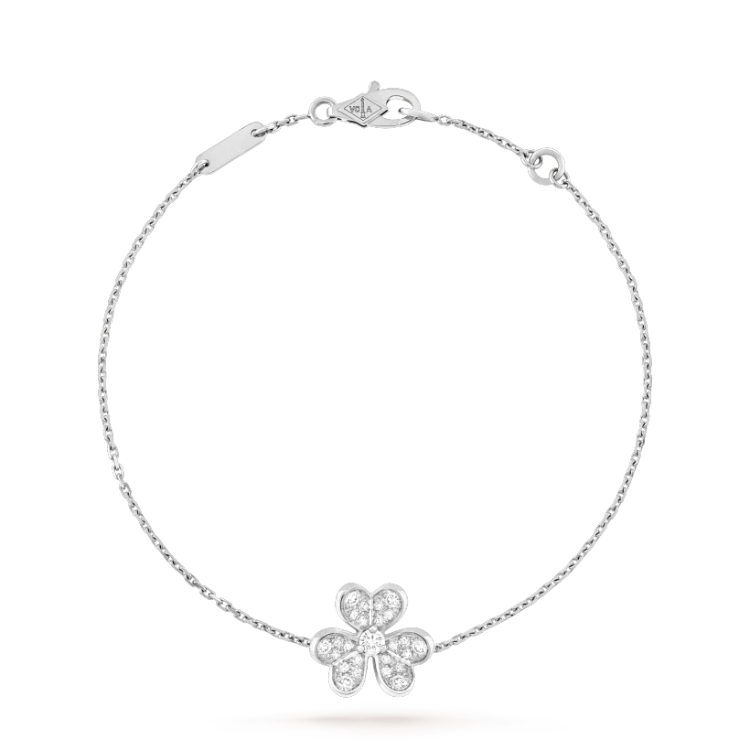 [Limara]FRIVOLE SILVER FLOWER DIAMOND BRACELET