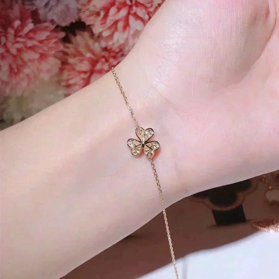 [Limara]FRIVOLE GOLD FLOWER DIAMOND BRACELET