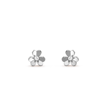 [Limara]FRIVOLE MINI SILVER FLOWER EARRINGS