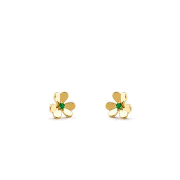 [Limara]FRIVOLE  FLOWER MALACHITE EARRINGS