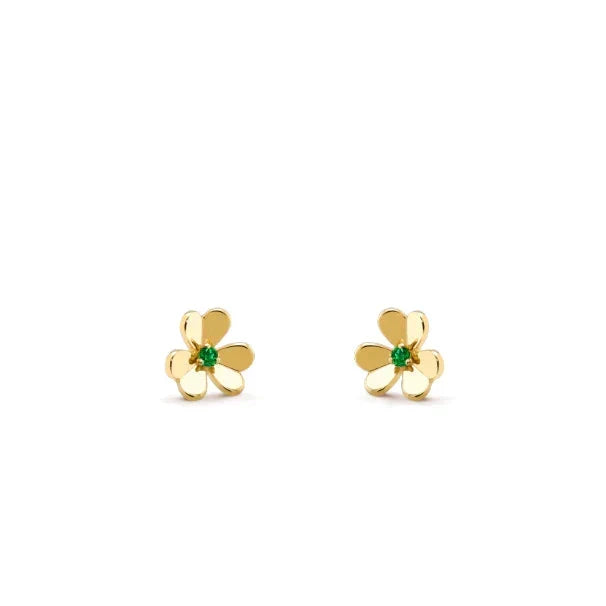 [Limara]FRIVOLE  FLOWER MALACHITE EARRINGS