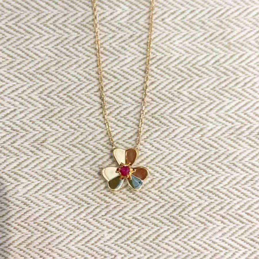 [Limara]FRIVOLE FLORAL CHARM NECKLACE