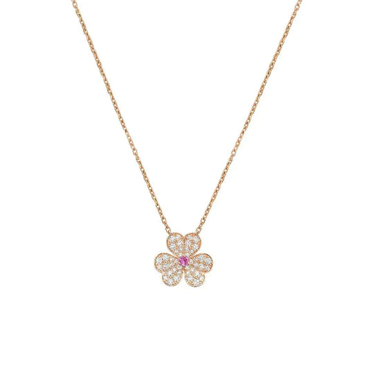 [Limara]PAVÉ DIAMOND BUTTERFLY CHARM NECKLACE