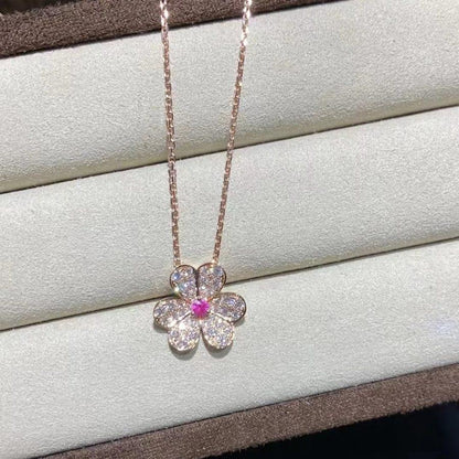 [Limara]PAVÉ DIAMOND BUTTERFLY CHARM NECKLACE