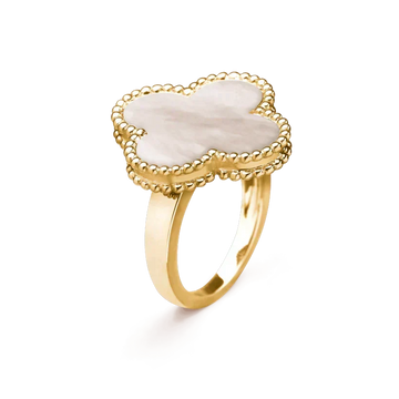 [Limara]CLOVER WHITE MOP RING