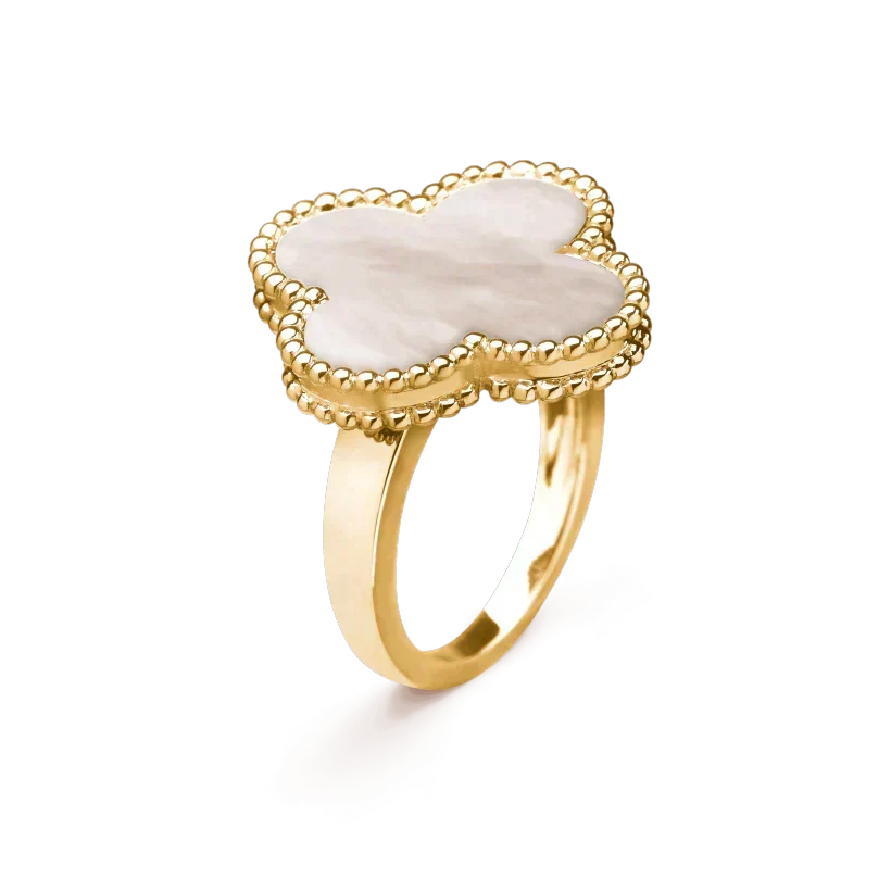 [Limara]CLOVER WHITE MOP RING