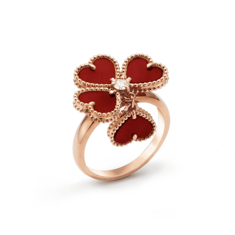 [Limara]SWEET CLOVER CARNELIAN RING