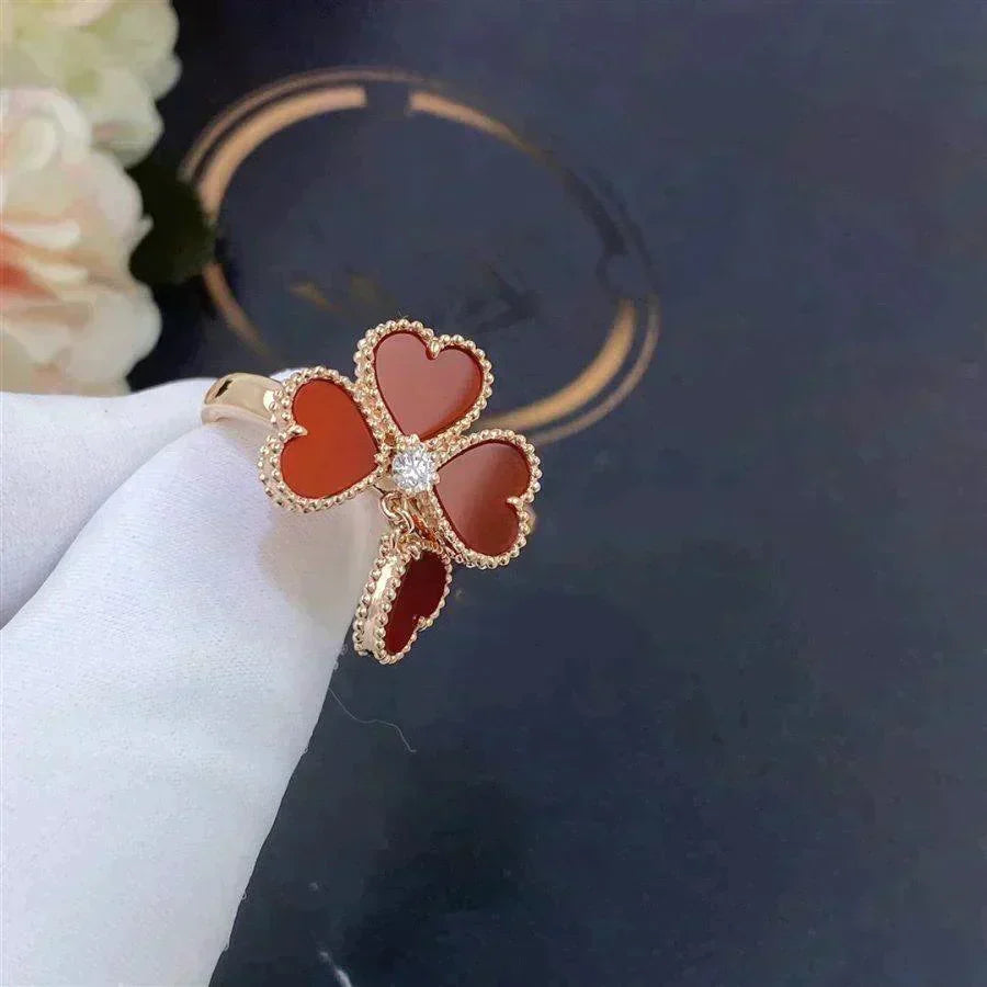 [Limara]SWEET CLOVER CARNELIAN RING