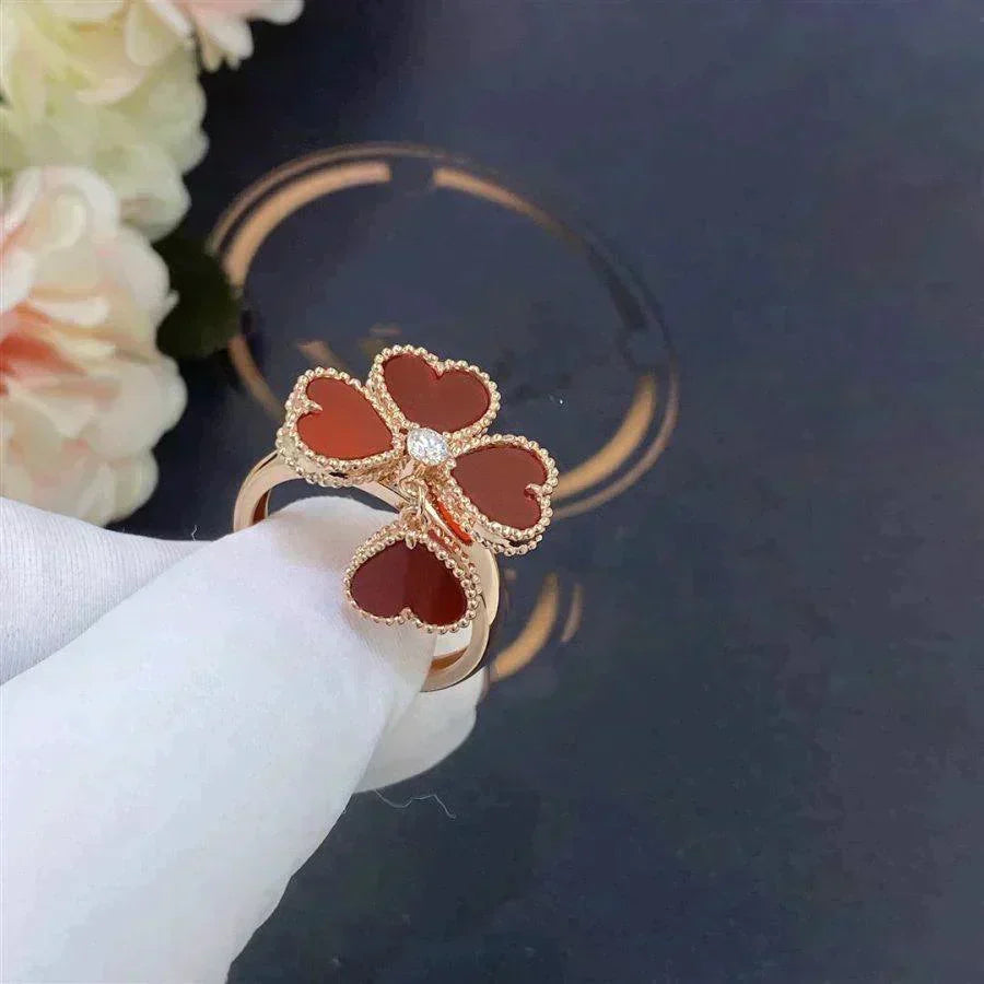 [Limara]SWEET CLOVER CARNELIAN RING