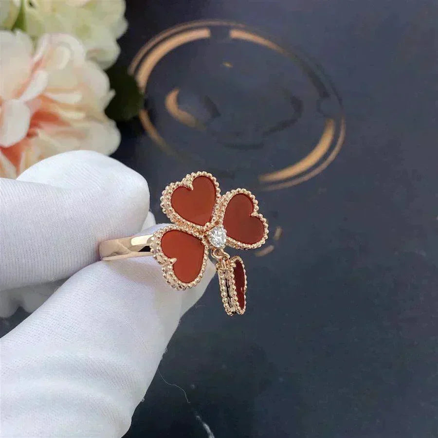 [Limara]SWEET CLOVER CARNELIAN RING