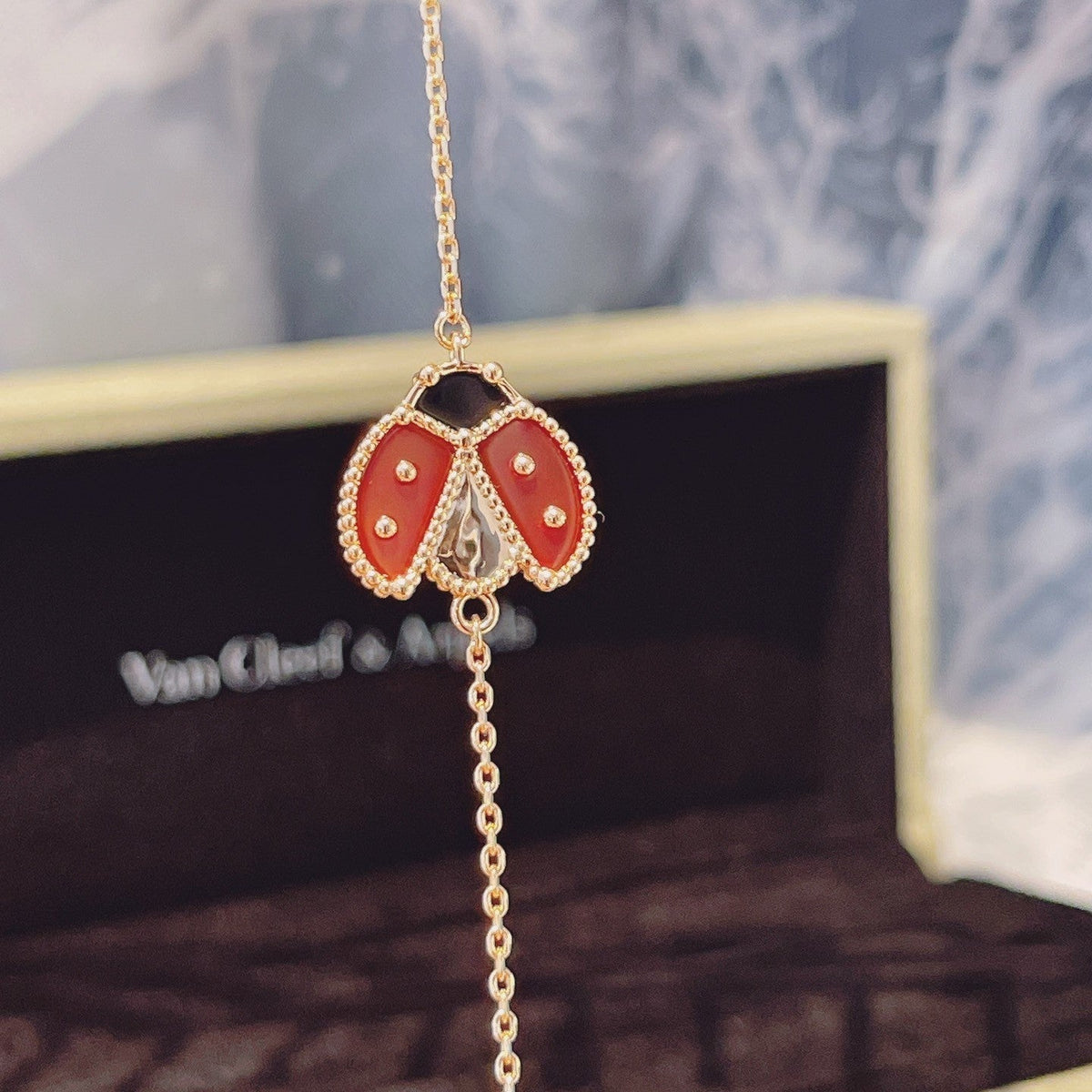 [Limara]LUCKY SPRING 1 MOTIF PINK GOLD BRACELET