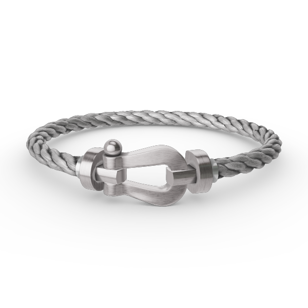[Limara]FORCE LARGE HORSESHOE BRACELET - WHITE GOLD