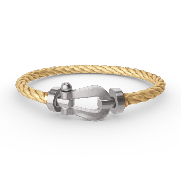 [Limara]FORCE LARGE HORSESHOE BRACELET - WHITE GOLD