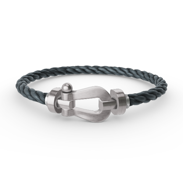 [Limara]FORCE LARGE HORSESHOE BRACELET - WHITE GOLD