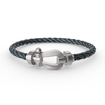 [Limara]FORCE LARGE HORSESHOE BRACELET - WHITE GOLD