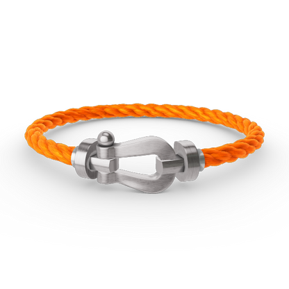 [Limara]FORCE LARGE HORSESHOE BRACELET - WHITE GOLD