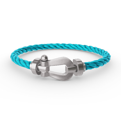 [Limara]FORCE LARGE HORSESHOE BRACELET - WHITE GOLD