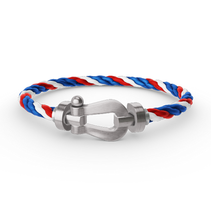 [Limara]FORCE LARGE HORSESHOE BRACELET - WHITE GOLD