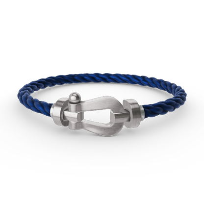 [Limara]FORCE LARGE HORSESHOE BRACELET - WHITE GOLD