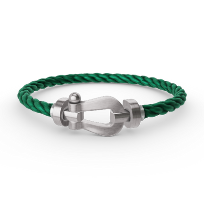 [Limara]FORCE LARGE HORSESHOE BRACELET - WHITE GOLD