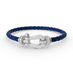 [Limara]FORCE LARGE HORSESHOE FULL DIAMOND BRACELET - WHITE GOLD