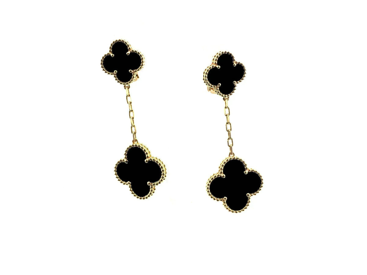 [Limara]CLOVER 2 MOTIFS  EARRINGS (MULTIPLE CHOICESC