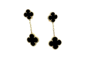 [Limara]CLOVER 2 MOTIFS  EARRINGS (MULTIPLE CHOICESC