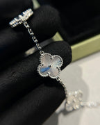 [Limara]LUCKY CLOVER 5-MOTIF BRACELET - LASER COLLECTION